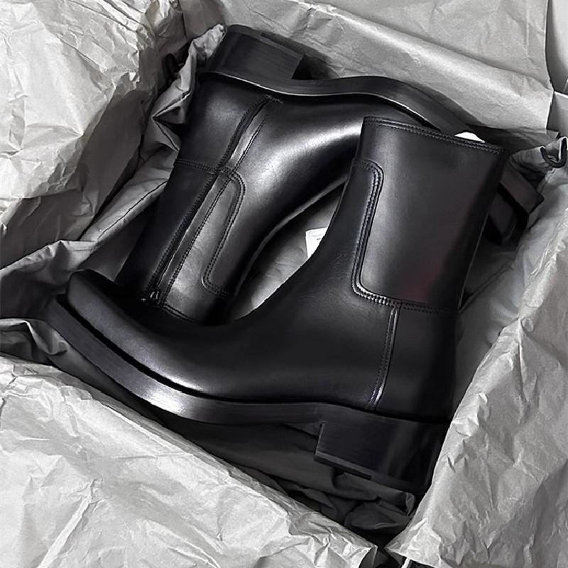 Fashion Size 34-45 Chunky Heel Women Wedges Pointed Toe Ankle Boots British Woman Footwear Female Shoes Wedge Boots New Evening Shoes