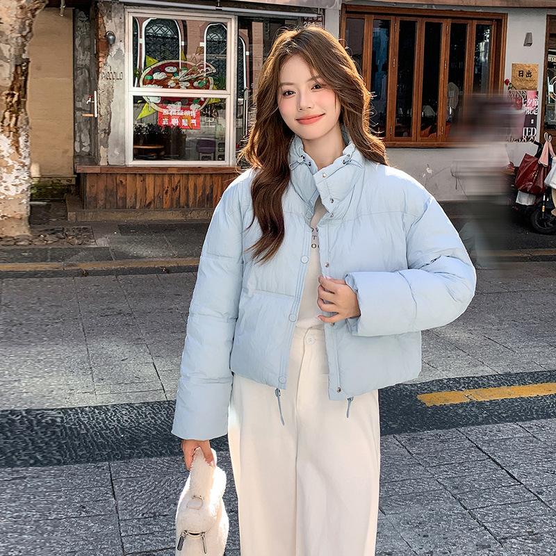 

Женская укороченная куртка-пуховик Оверсайз пуховик для миниатюрных L