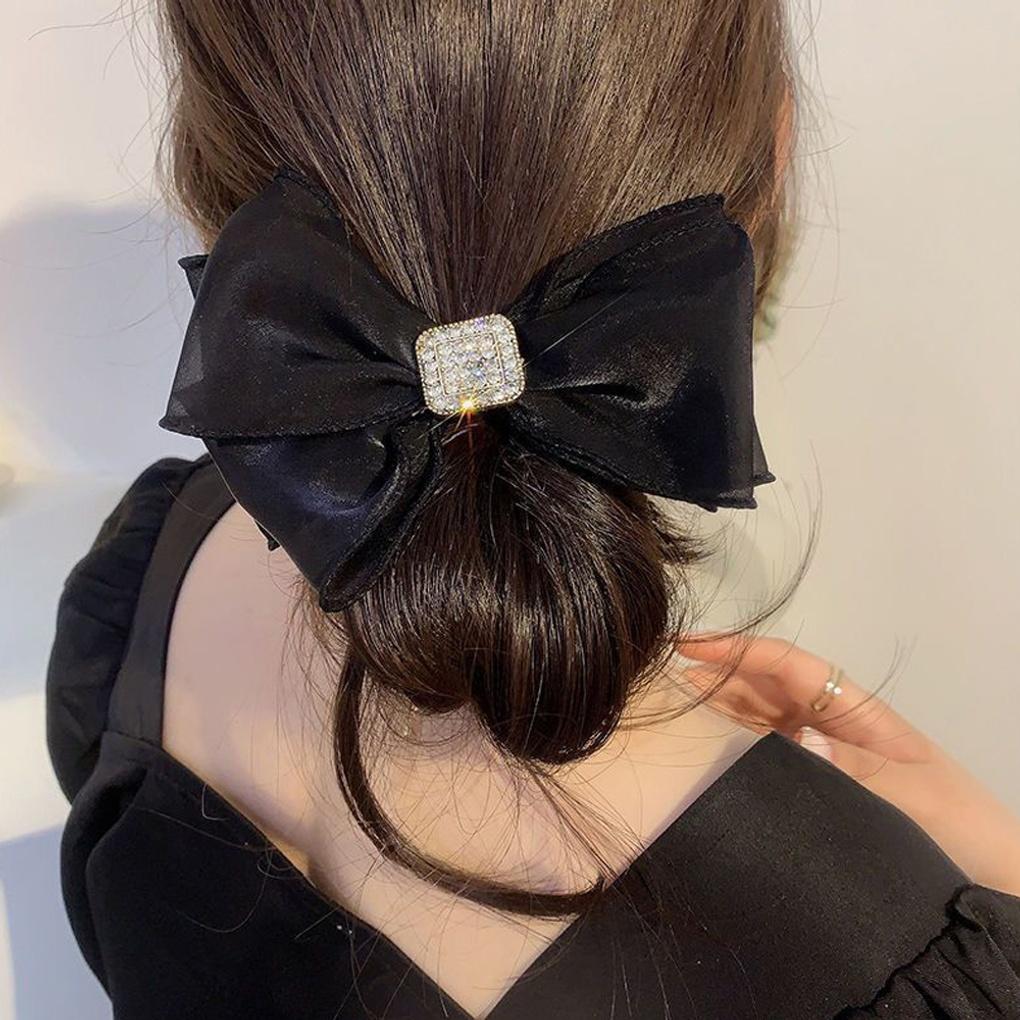 Bling Cubic Square Chiffon Ribbon Hair Band