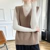 Women's Cashmere Vest Qinghe Cashmere 30% Cashmere 70% Wool Autumn and Winter Cashmere Vest Soft and Warm
