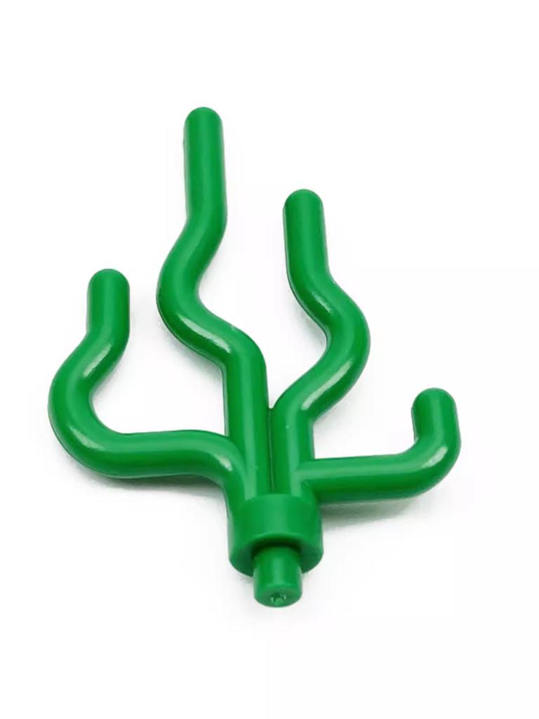 Compatible Building Block 30093 Small Particle Building Block Parts Aquatic Plants Seaweed Plants, Green Plant Leaf Accessories Supplement