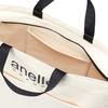 Anello Grande GI-S0491 CT Cotton Canvas 2-Way Tote Bag, Ivory