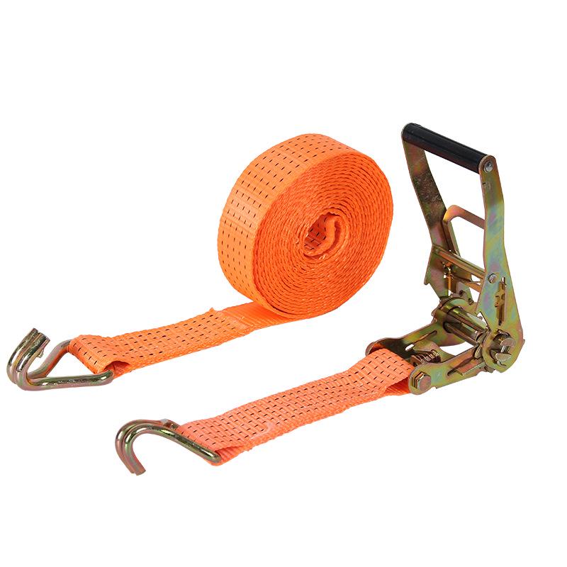 Pasy transportowe z grzechotką, z podwójnym hakiem i stalowym napinaczem