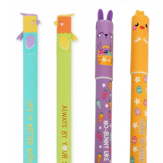 Erasable Ballpoint Pen 0.5mm Blue Ink Pen Smooth Writing And Soft Grip Cute