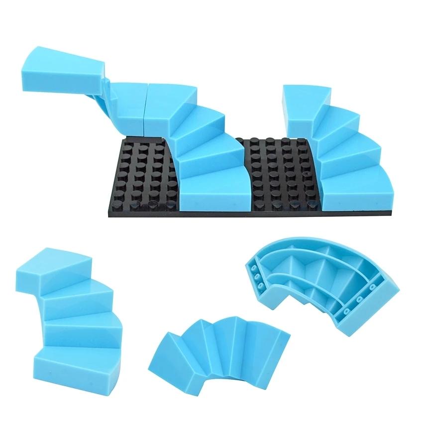 Stairs Building Blocks 30134 Base DIY Scene City Compatible Moc Bricks Construction Educational Creative Gift Toys for Children
