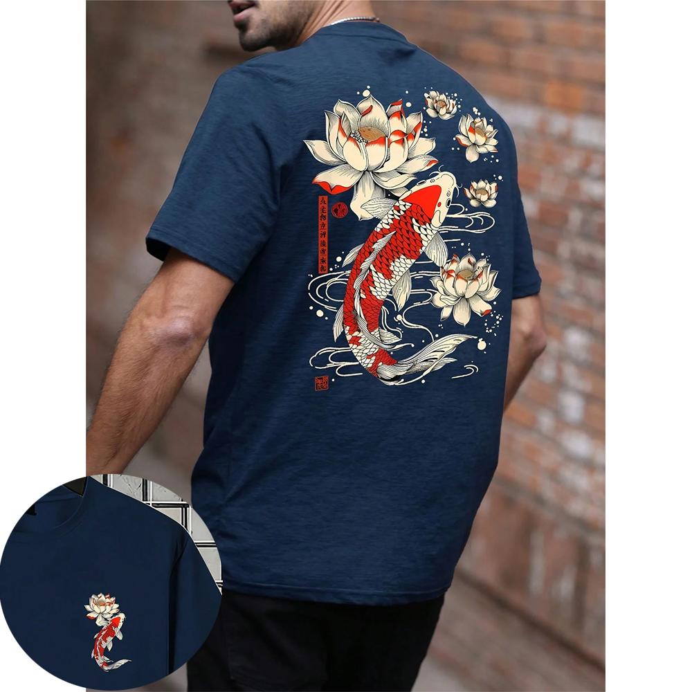 

Printed Loose Fit Short Sleeve T-Shirt | Exquisite Design | Must-Have For Summer | Easy To Match Showcases Your Style men tops 4XL