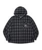 Nontai Check Hoody Shirts (Black)