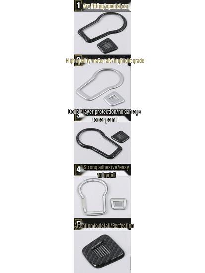 17 Compass Headlight Adjustment Frame & Console Headlight Control Button Sticker