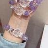 New Design Natural Amethyst White Crystal White Crystal Nine-tailed Fox Phoenix Nine Bracelet Girl