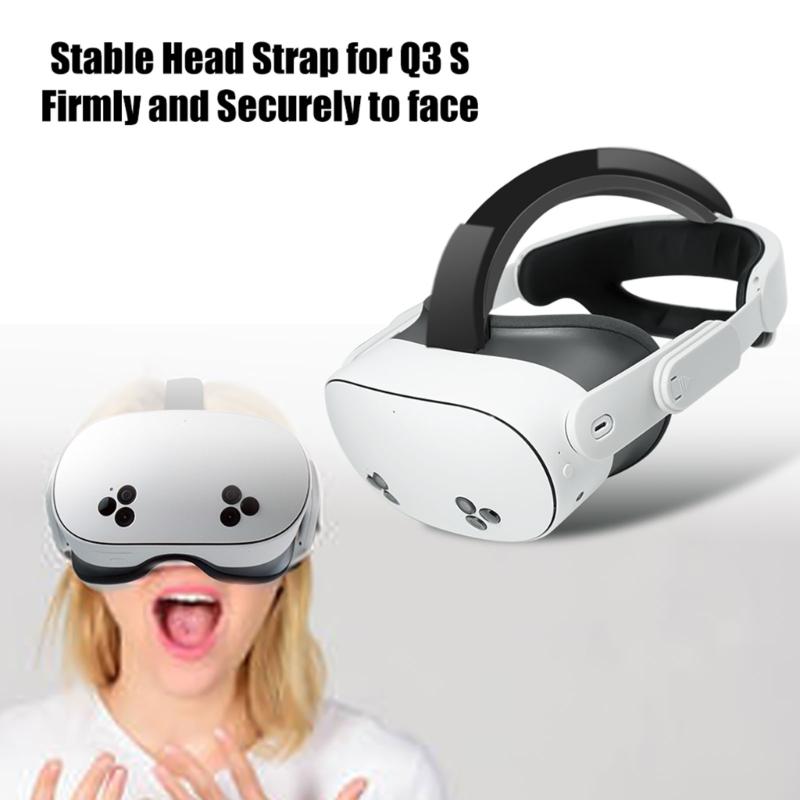 Replacement Head Straps for 3S VR Accessories Adjustable Reduce Head Pressure for 3S VR Straps