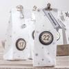24 MDF Wooden Adhesive Numbers Advent Calendar Ø 3.5 Cm - Silver