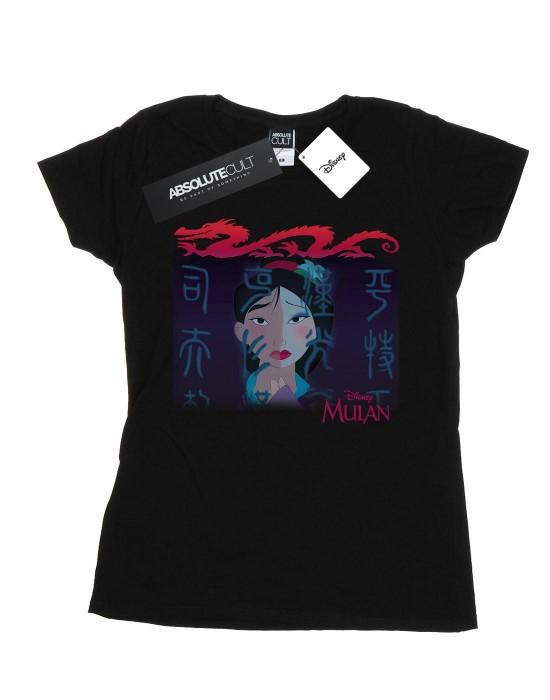 Disney Womens/Ladies Mulan Geisha Face Cotton T-Shirt