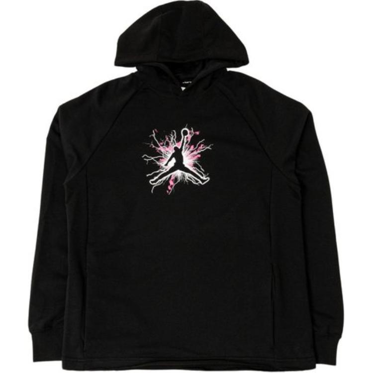 

Jordan Front Logo Printed Hoodie Men Hoodies Black FN5813-010 M