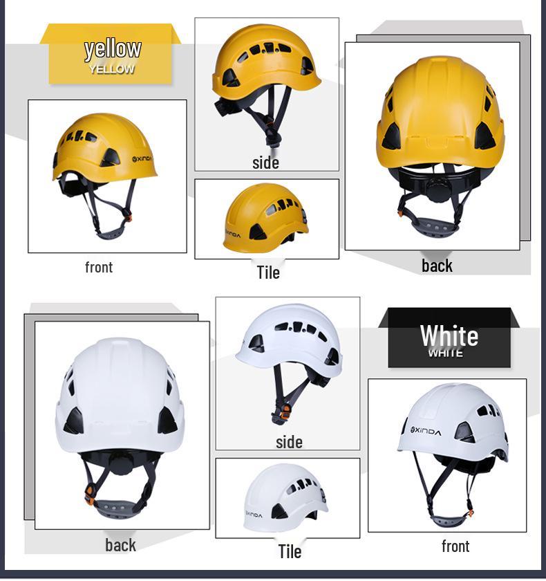Xinda Industrie-Sicherheitshelm für Höhenarbeiten, Rettung und Klettern.