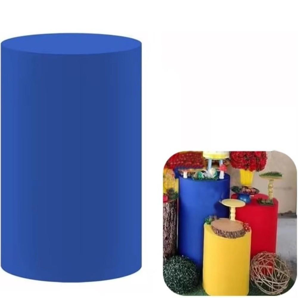 Polyester Desserts Tablecloth Reusable Party Wedding Decor DIY Cylinder Cover Cake Column Backdrop
