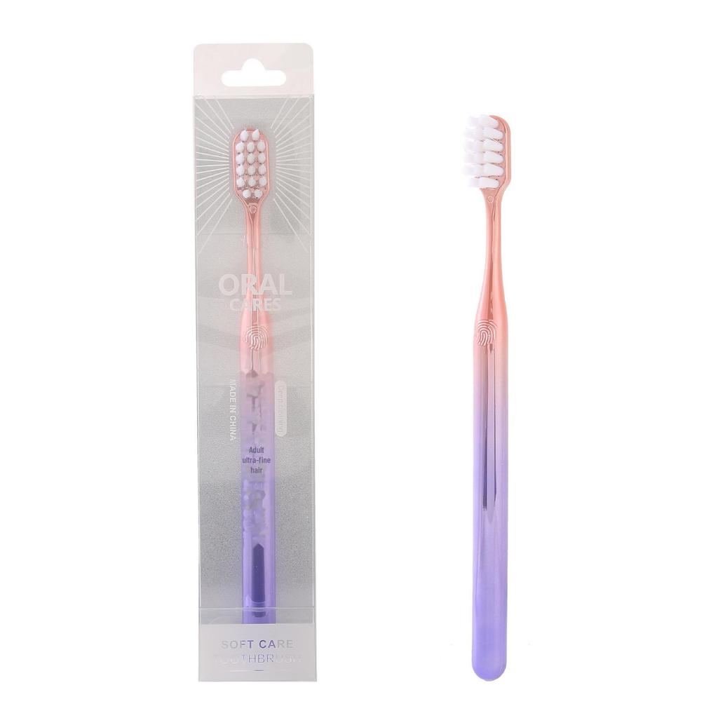 Aishukou Luxury Gold-Plated Soft Bristle Toothbrush - Elegant, Individual Boxed for Adults