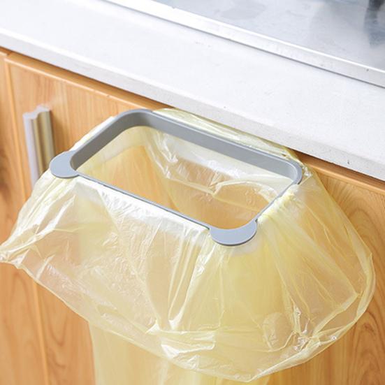 Garbage Bag Hanger Space-Saving Door Back Design Good Load Capacity Stable Shelf Rubbish Bag Rack for Kitchen