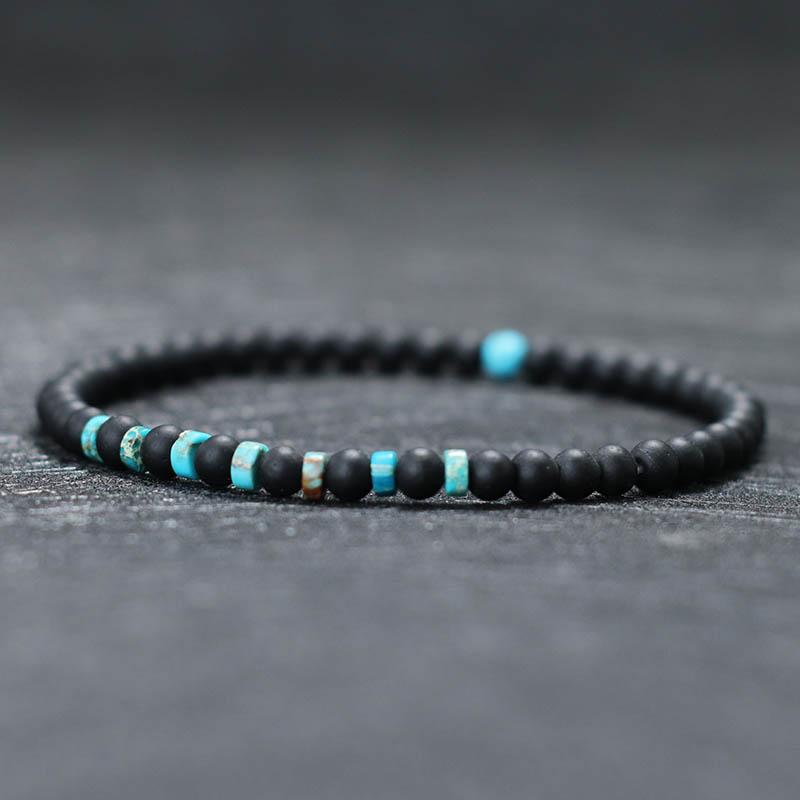 Fashion Mens Bracelet Natural Tiger Eyes Emperor Small Stone 4mm Beads Braclet Homme Accessories Bohemia Beach Jewelry Pulsera
