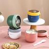 600ML Overnight Oat Container Insulated Oatmeal Cup Microwaveable Milk Cups Lid Spoon Leakproof Soup Breakfast Storage Container