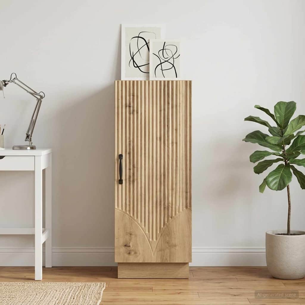 Sideboard Artisan Oak 33 x 34.5 x 87 cm Wood Based Material
