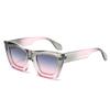  Vintage Cat Eye Double Color Women Luxury Sunglasses Shades UV400 Fashion Gradient Men Sun Glasses