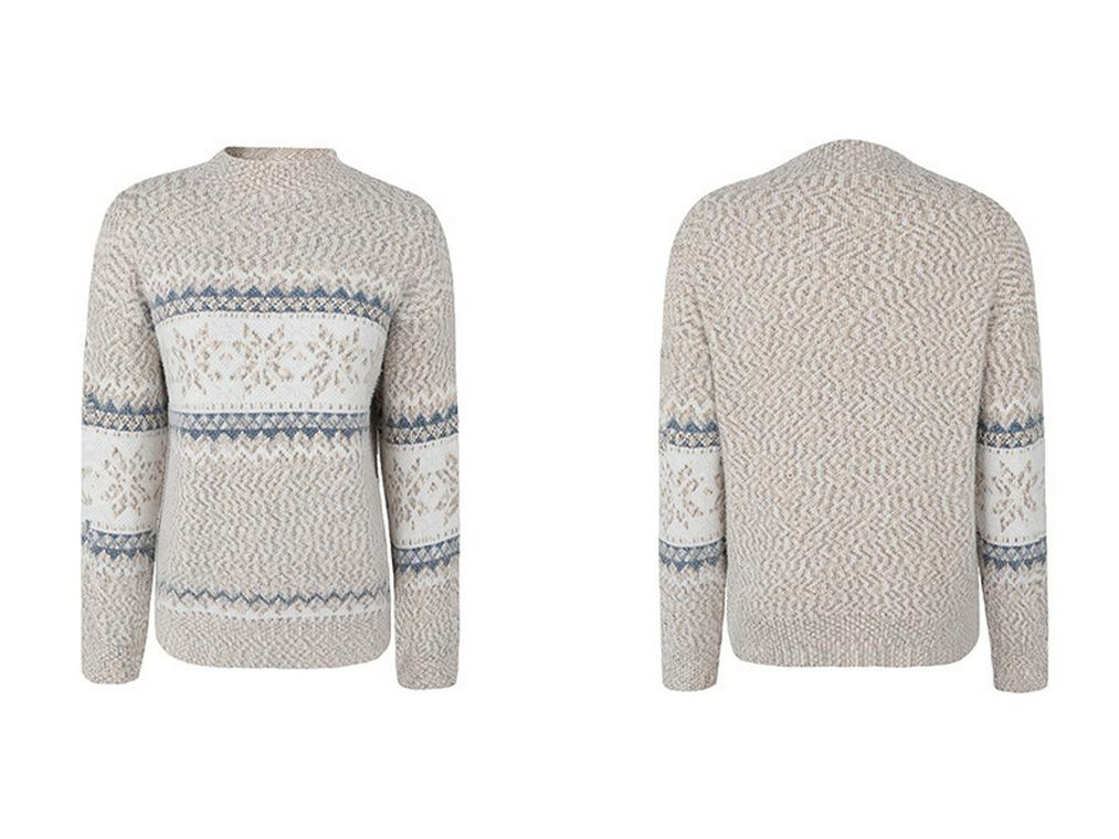 2024 Europäischer & Amerikanischer Damen Herbst/Winter Schneeflocken Halbhoher Kragen Pullover