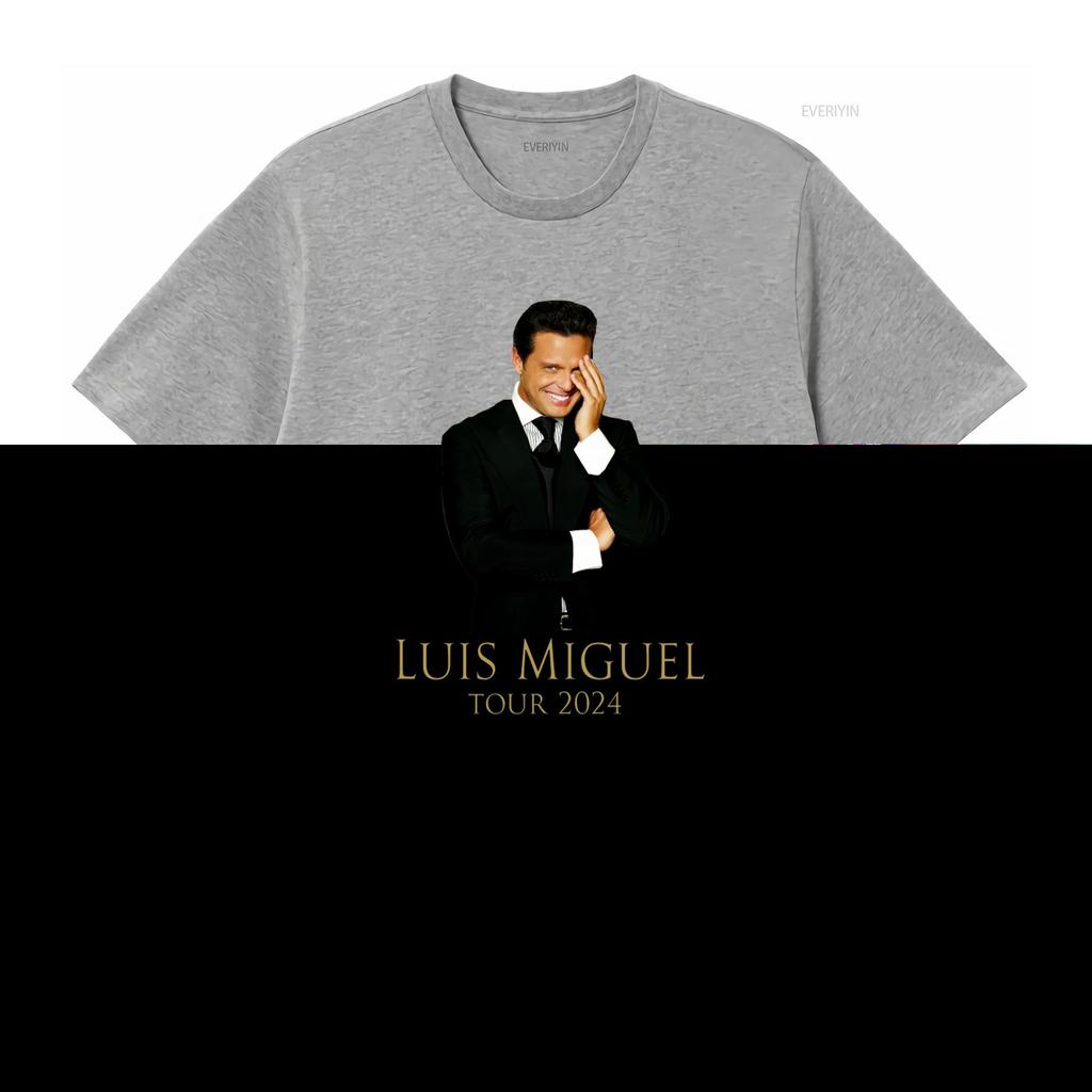 Luis Miguel Tour 2024 T Shirt Long or S Stylish Concert Merchandise for Fans Vintage Washed Comfortable Graphic Soft Unisex