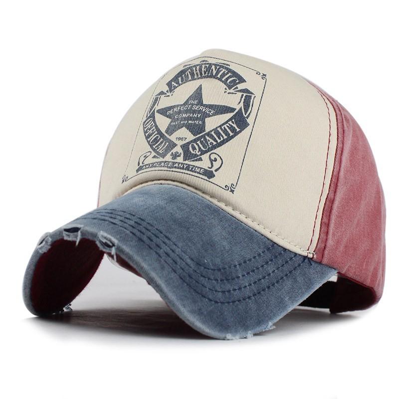 Pure Cotton Color Matching Baseball Cap Neutral Casual Cap Adjustable Sun Hat Four Seasons Wide Brim Hat Casual Versatile