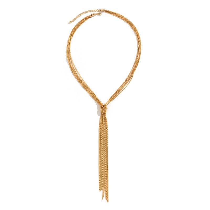 Meier Bestselling necklace: tassel multi-layer chain necklace - designer statement piece