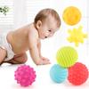 6pcs Baby Soft Massage Sensory Development Puzzle Ball Sound Toys For Infants