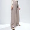 Betu Women's 2025 Winter Loose Fit Wide-Leg Pants with Color-Block Waist