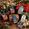 24pcs Packaging Accents Christmas Decorative Tags Snowman Holiday Gift Labels Christmas Party