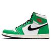 Air 1 Retro High OG Lucky Green Women Sneakers White Sail Black DB4612-300