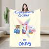Cute Sylvanian Families Soft Warm Blankets  Camping Plush Throw Blanket Funny Bedroom Flannel Bedspread Sofa Bed Cover