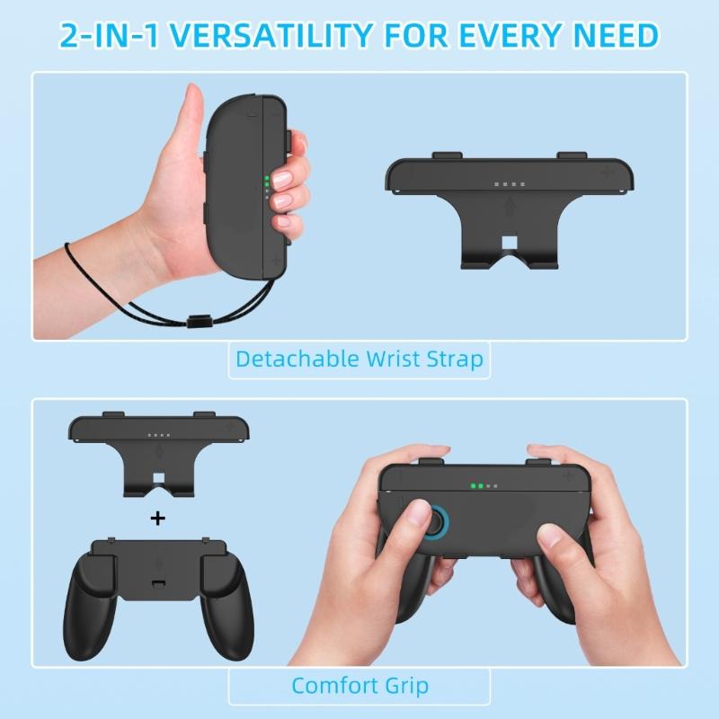 Ergonomic Detachable Controller Grips For NS 2 Comfortable Handheld Accessory Nonslip Game Handle Holder