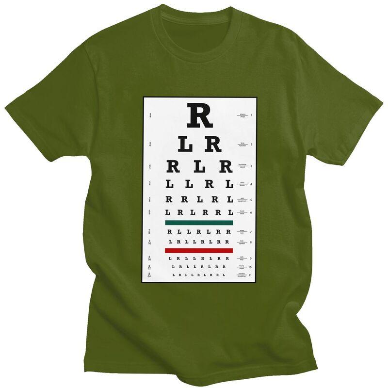 Custom Drummers Eye Chart T Shirts Men Tshirt Casual Tee Tops 100 Cotton Oversized Tshirts Gift