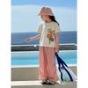 27Home Brand Export Children's Clothing 2026 Summer Floral Pure Cotton Short-Sleeved T-Shirt Girls Baby Clothes Korean Style