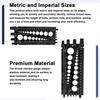 Portable Nut Gauge Imperial Standard Bolt Gauges Screw Size Measuring Ruler  Industrial Use