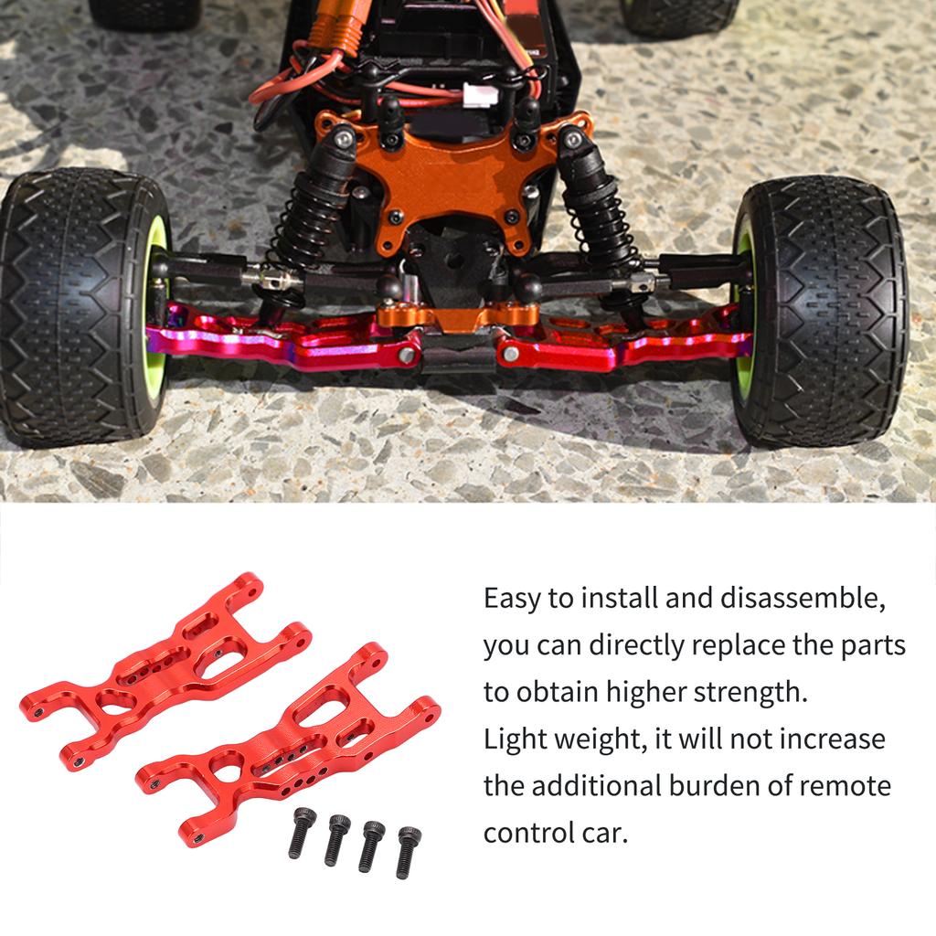 2pcs RC Aluminum Front Lower Suspension Arms for Losi  T 2.0 2  1Celsius18 RC Stadium Truck(Blue )