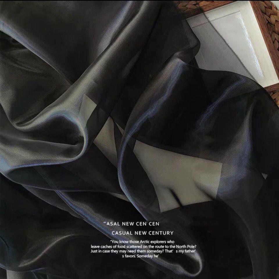 DIY Christmas Tree Bow Decoration Transparent Pearlescent Slightly Hard Organza Fabric Wedding Floral Wedding Dress Gowns Fabric
