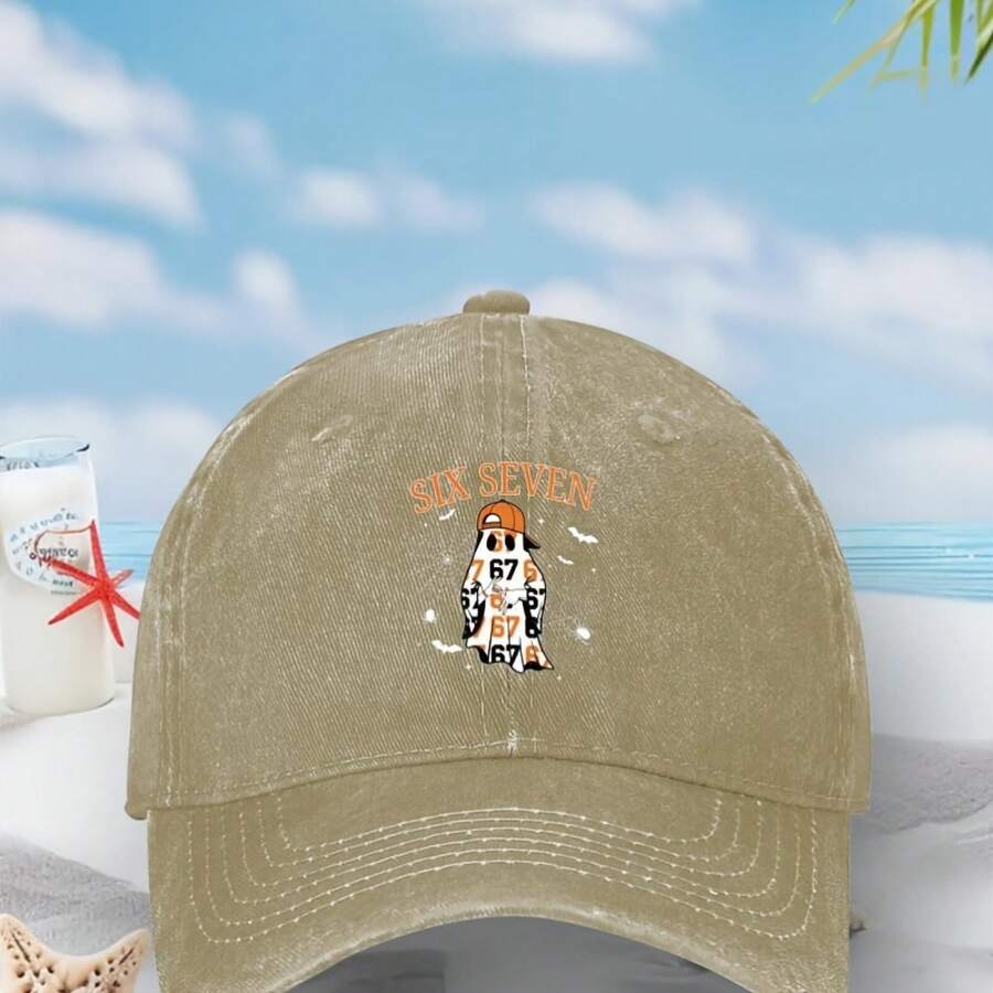 Six Seven Meme Design Baseball Cap Unisex Casual Hat For Halloween Parties