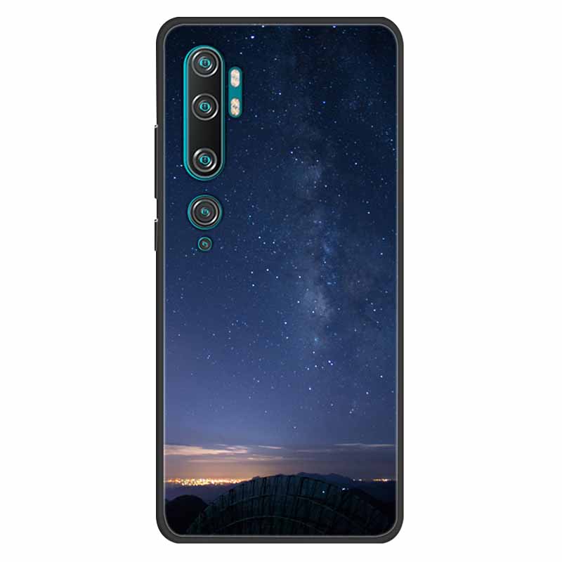 For Xiaomi Mi Note 10 Case Silicone Soft Owl Lion TPU Fashion Back Cover For Xiaomi Mi Note10 Cases Protective Printed Covers