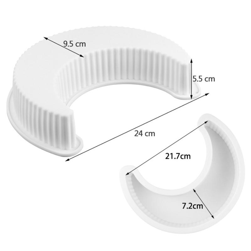Moon Mousse Cake Silicone Mold Crescent Chocolate Candy Baking Mould Pudding Candle Gypsum Making Set DIY Birthday Party Gifts