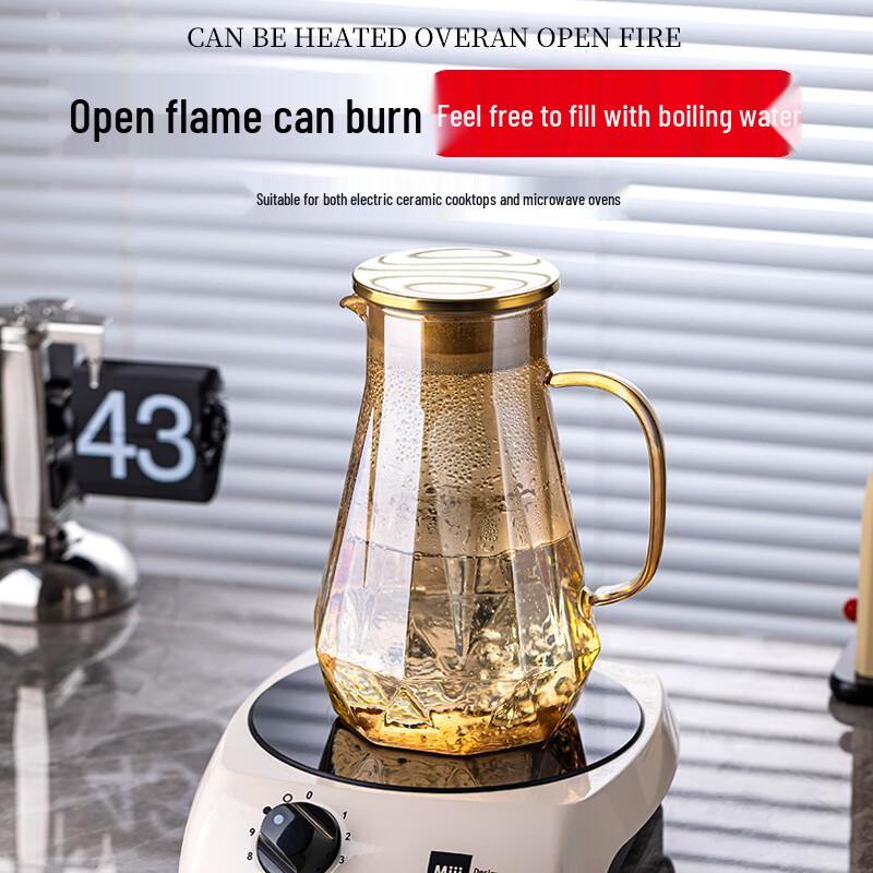 Naijiang Elegant Glass Kettle & Cup Set