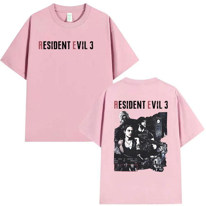 Hot Game Resident Evil Merch Tshirt Unisex Classic Gothic Short Sleeve Tshirts Unisex Vintage Summer ONeck Cotton Tee Streetwear