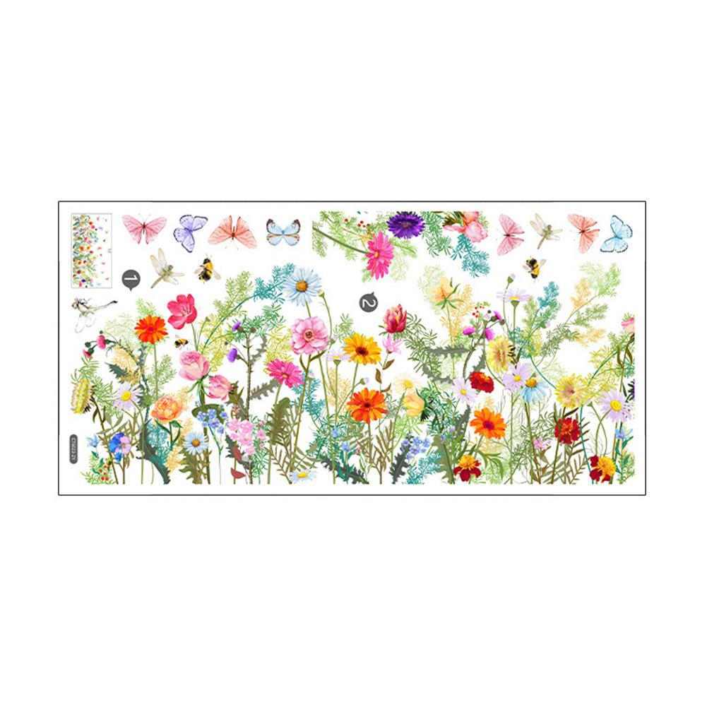 

DIY Наклейки на стену Настенные наклейки из ПВХ Наклейки на стену Цветы Наклейки на стену для гостиной Спальни Кухни Домашний декор Обои