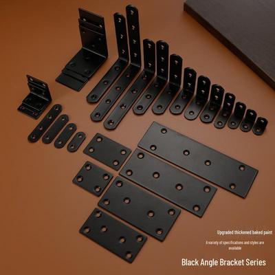 Thickened 90° L-Shaped Stainless Steel Angle Bracket for Layered Shelf Support