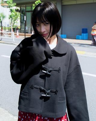 Lo Axual Peter Pan Collar Toggle Jacket_Black