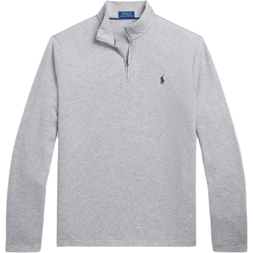 Polo Ralph Lauren Embroidered Pony Jacquard Quarter-Zip Pullover Polo Shirt Men tops 710964531-002