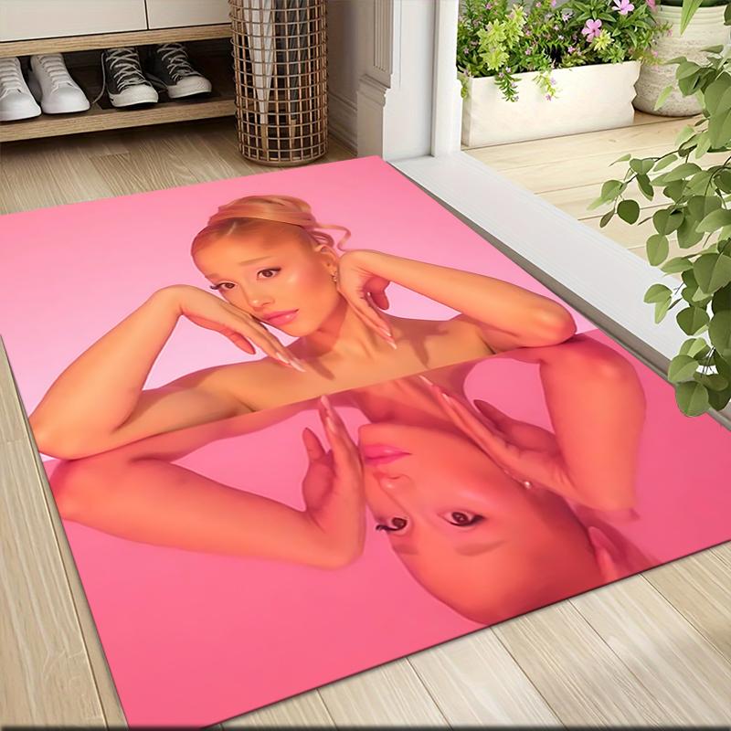 Pink Reflection Beauty Carpet Rug Soft Washable Antislip Home Living Room Sofa Mats Personalized Christmas Rug